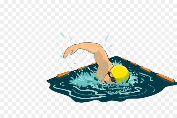 Пловец иллюстрация