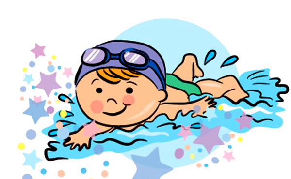 Плавать в бассейне без фона