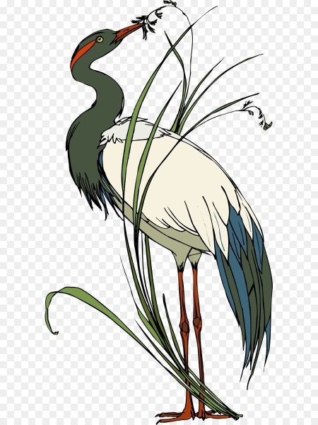 Цапля для детей