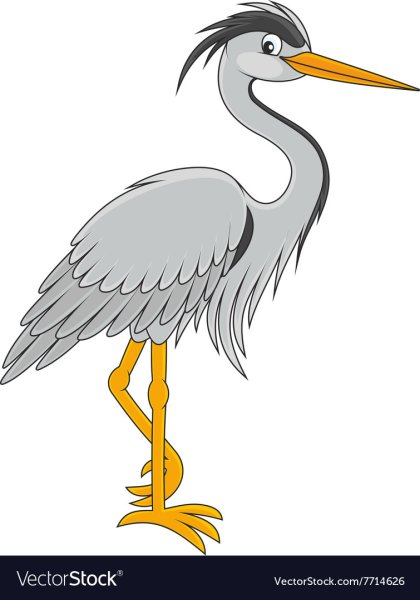 Цапли мультяшные