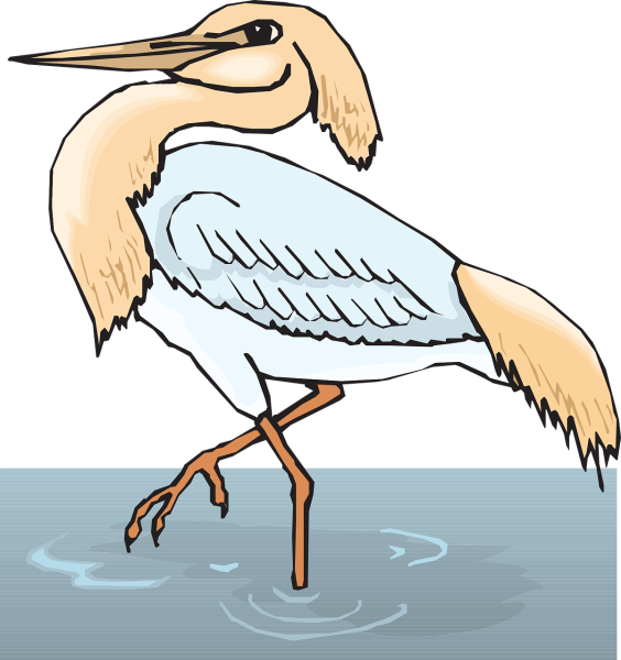 Цапля из мультика