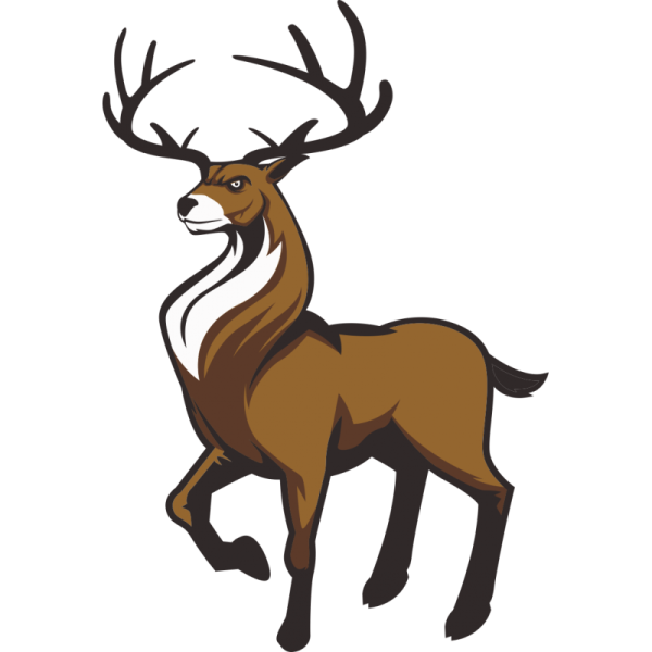 Олень мультяшный