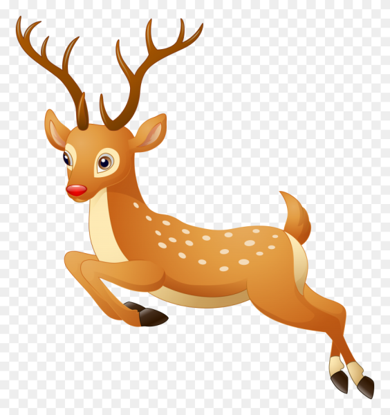 Олень мультяшный