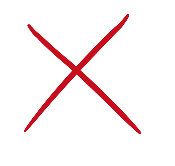 Крестик на прозрачном фоне