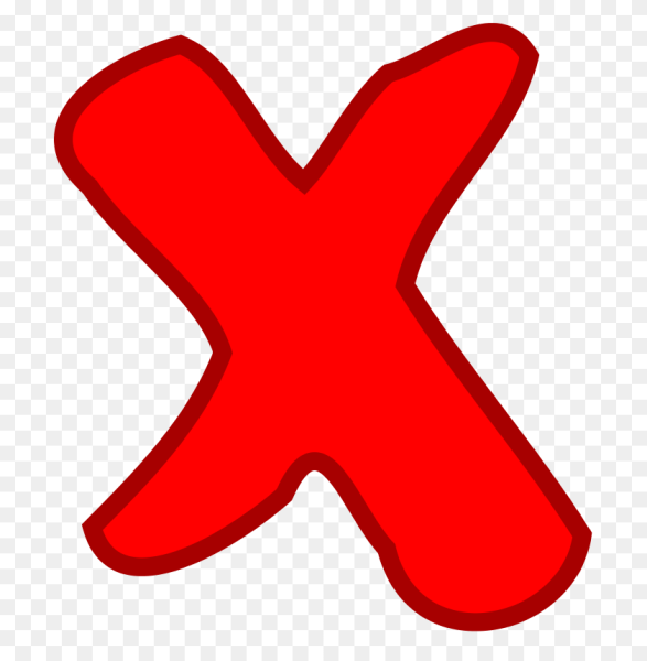 Красный крестик