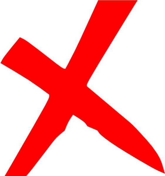 Красный крестик