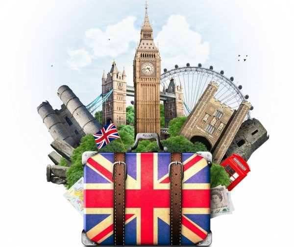 Англия на белом фоне