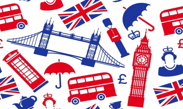 Великобритания символы коллаж