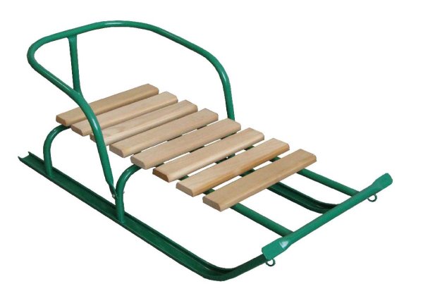 Санки на белом фоне