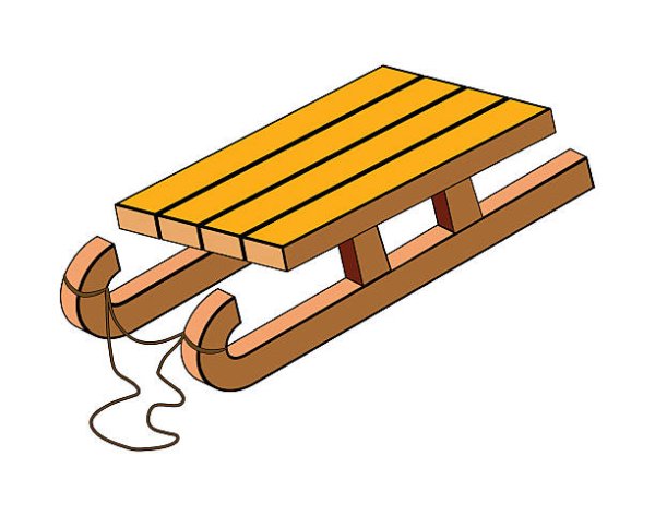 Санки мультяшная