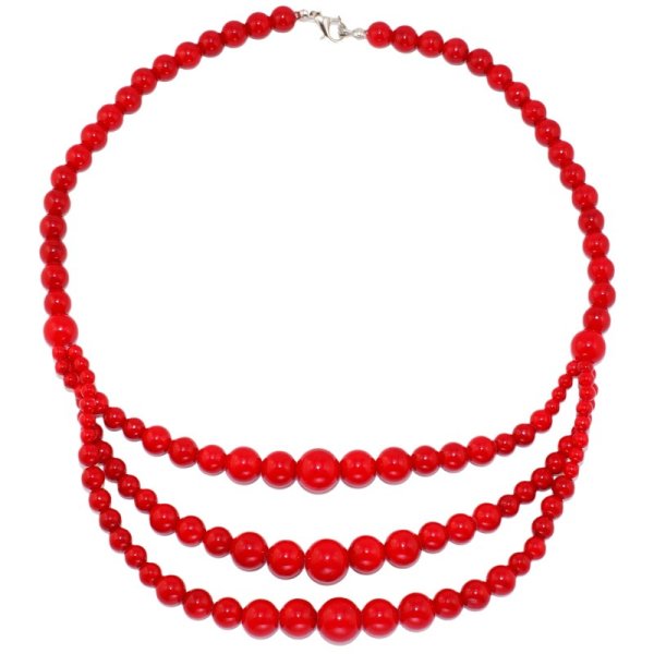 Украинские бусы красные