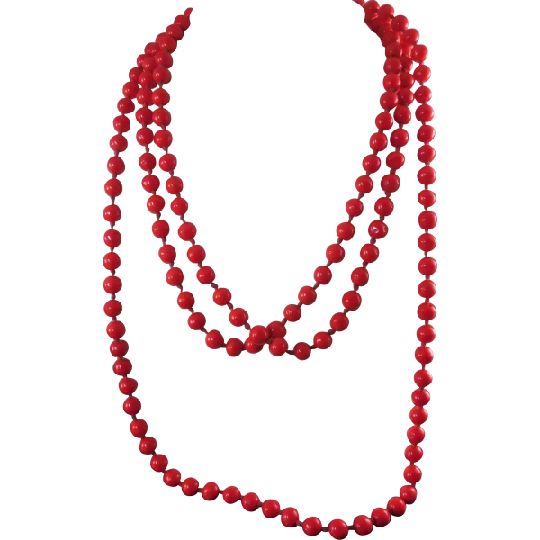 Красные бусы для фотошопа