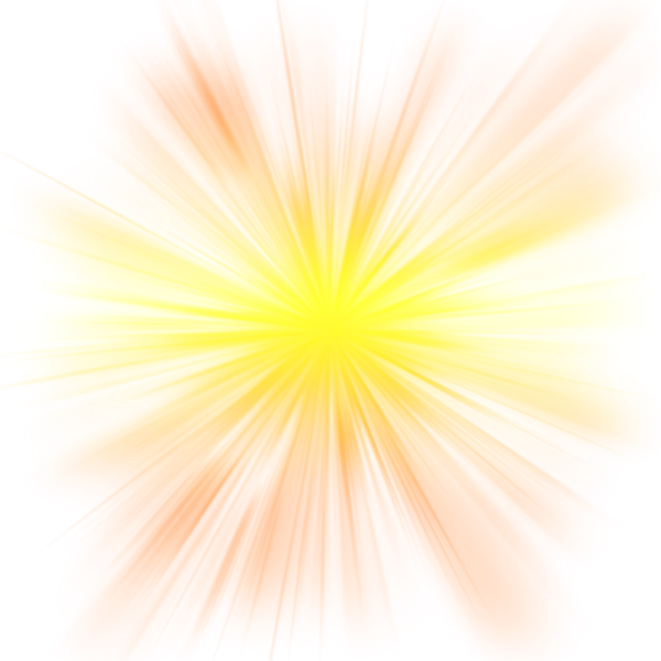 Солнечные лучи без фона