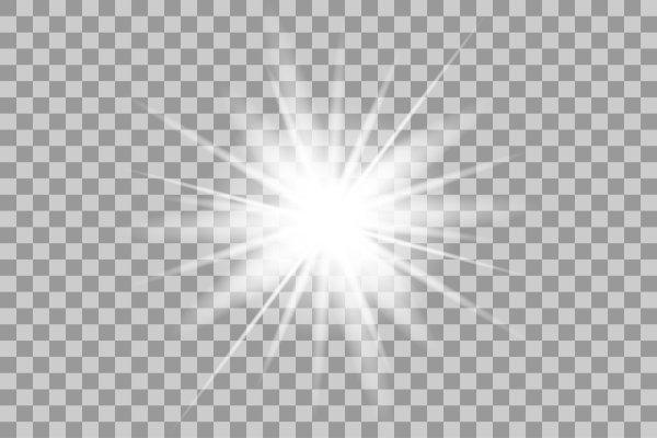 Белые блики на прозрачном фоне