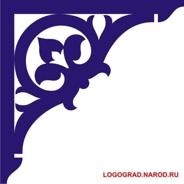 Угловой орнамент трафарет резьба