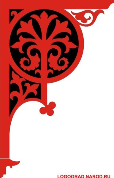 Древнерусский орнамент уголки