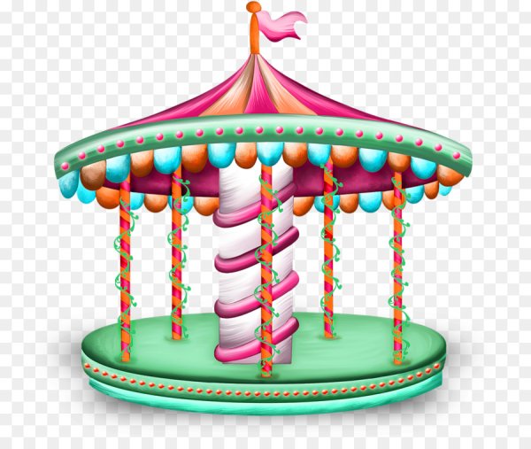 Дети на карусели