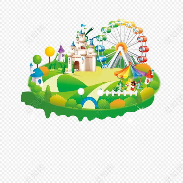 Парк развлечений вектор