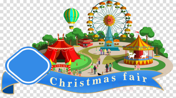 Фон парк аттракционов для детей