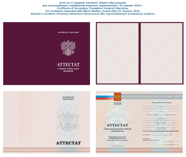 Аттестат о среднем общем образовании