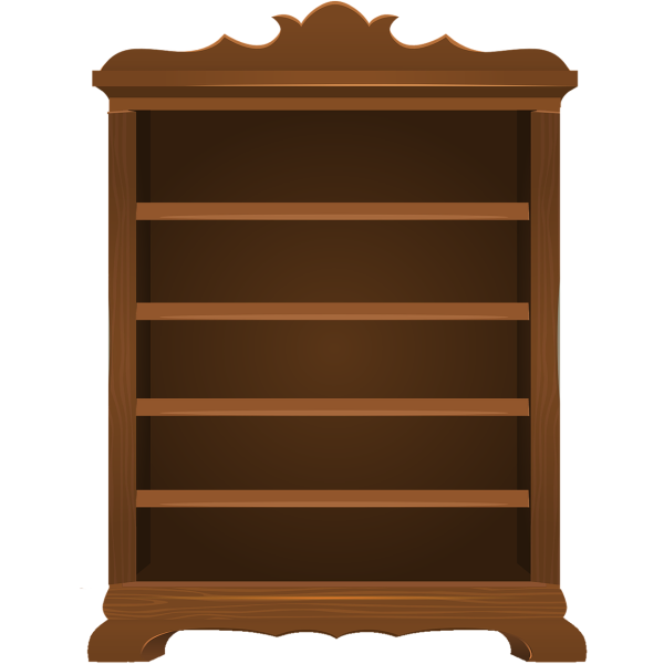 Стеллаж на прозрачном фоне