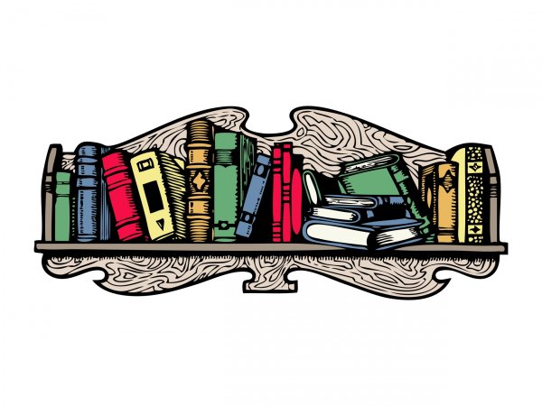 Книжная полка мультяшная