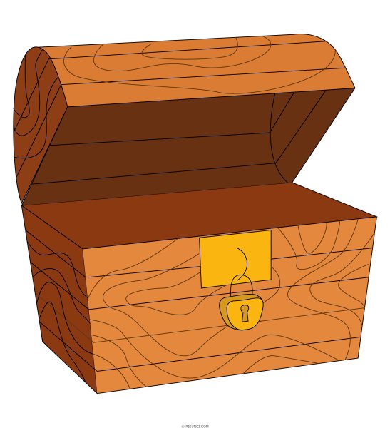 Сундук с открытой крышкой