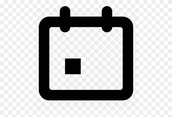 Иконка календарь прозрачная