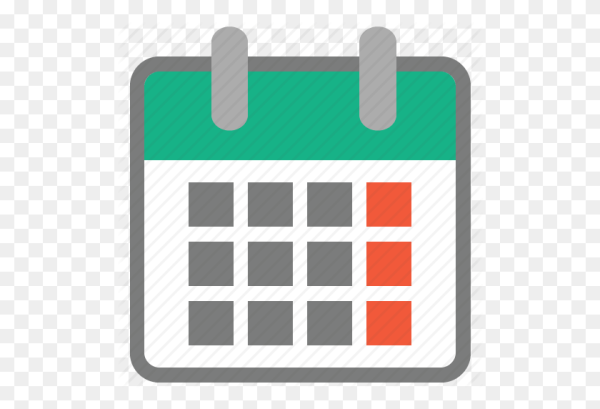 Иконка календарь зеленый