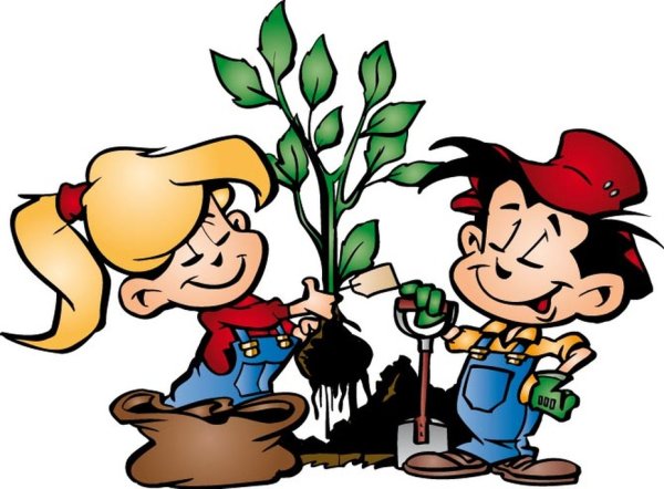 Труд детей мультяшки