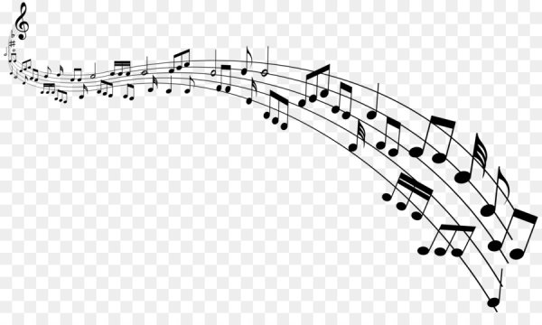 Красивые цветные нотки