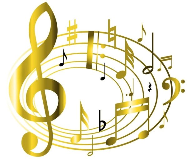 Музыкальные Ноты рисунок