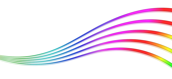 Разноцветные линии на белом фоне