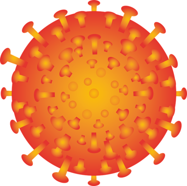 Фон оранжевый вирусы