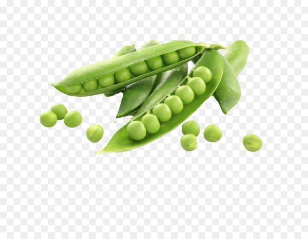 Зеленый горошек на белом фоне