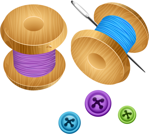 Швейные принадлежности без фона