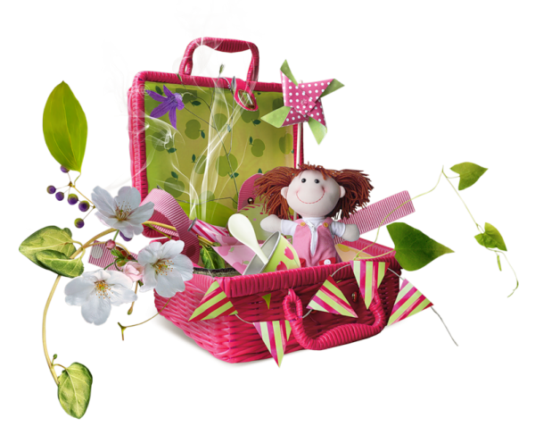 Скрап набор цветочный распакованный