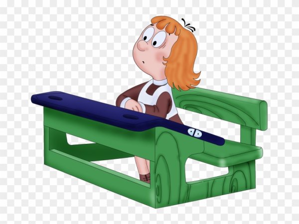 Парта на прозрачном фоне