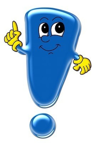 Восклицательный знак с глазками