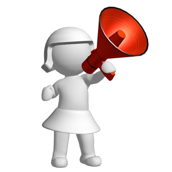 Человечек с рупором