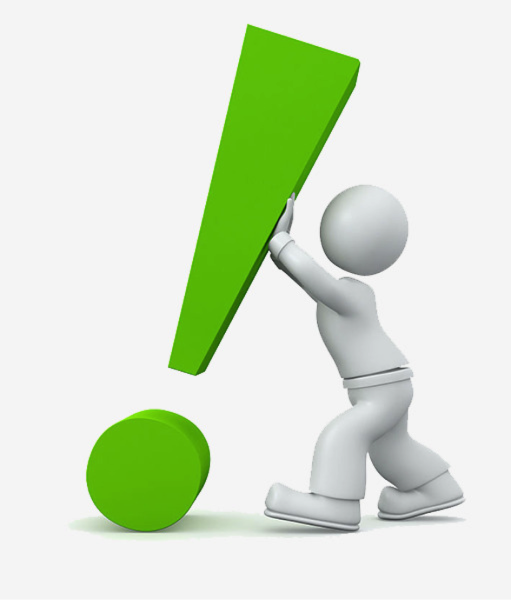 Человчекек с восклицательным знаком