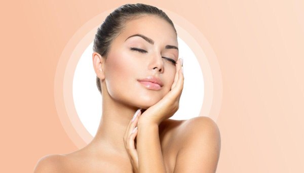 Косметология лицо на белом фоне