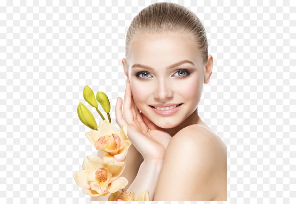 Косметолог на белом фоне