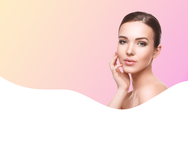 Лицо девушки косметология