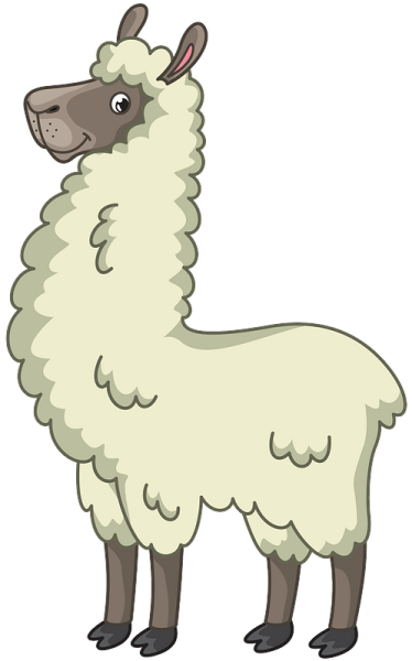 Лама мультяшная