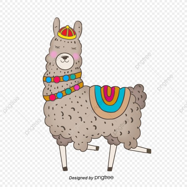 Лама альпака вектор