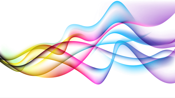 Волнистая линия на прозрачном фоне