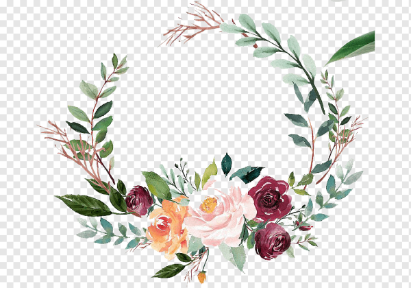 Венок акварель