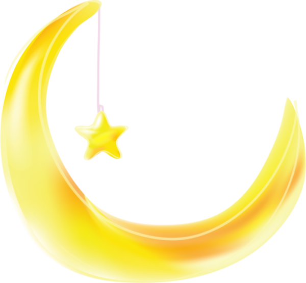 Месяц на прозрачном фоне