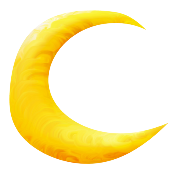 Месяц на прозрачном фоне